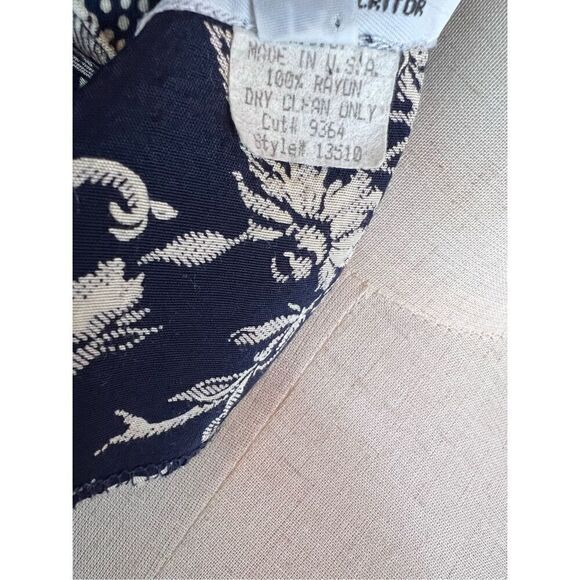 Vintage 1980s Floral Wrap Style Dress - Picture 9 of 9